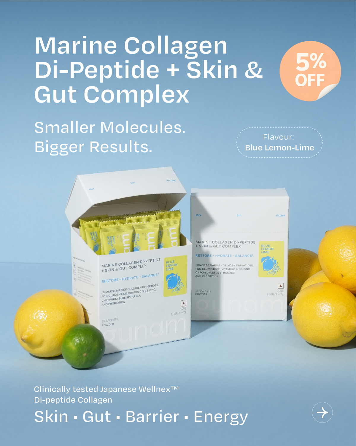 Marine Collagen Di-peptide + Skin & Gut Complex