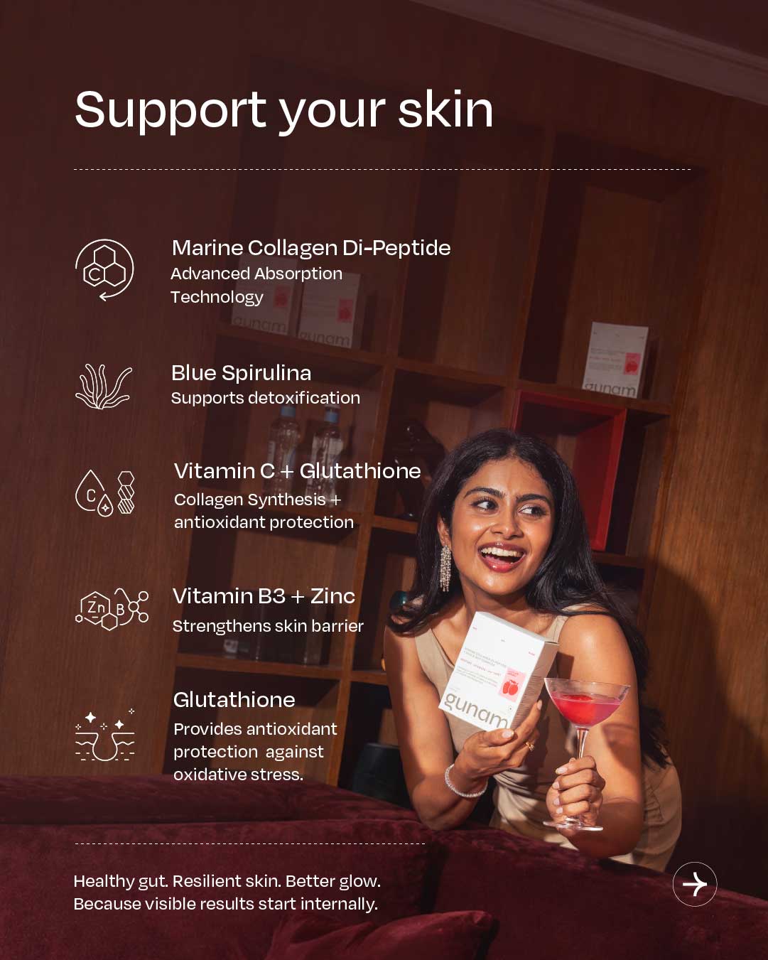 Marine Collagen Di-peptide + Skin & Gut Complex - Lychee Berry