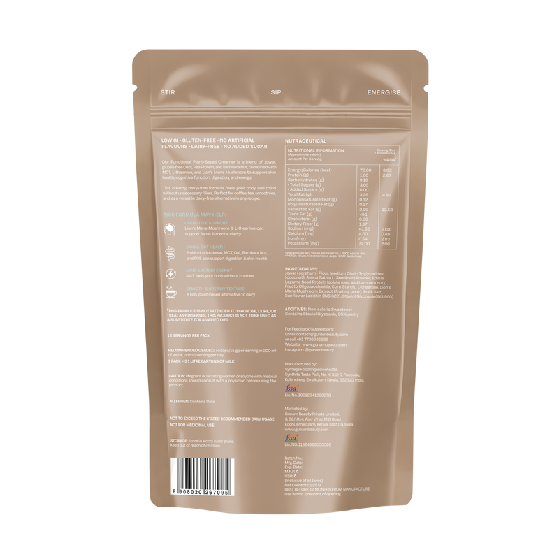 Functional Plant-Based Creamer + MCT