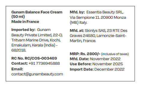 Balance Face Cream